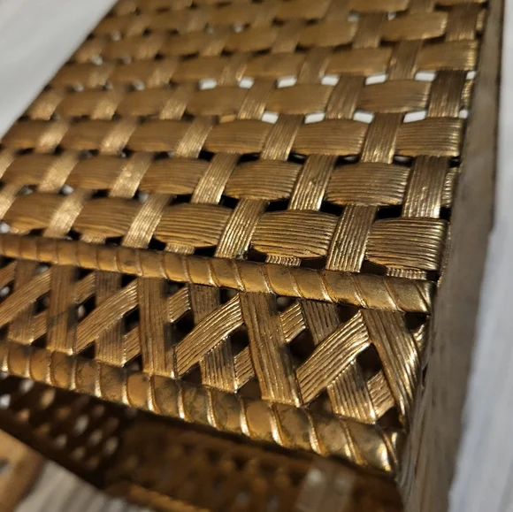 Golden Brass Tissue Box Cover, bed bath and beyond - Picture 7 of 12